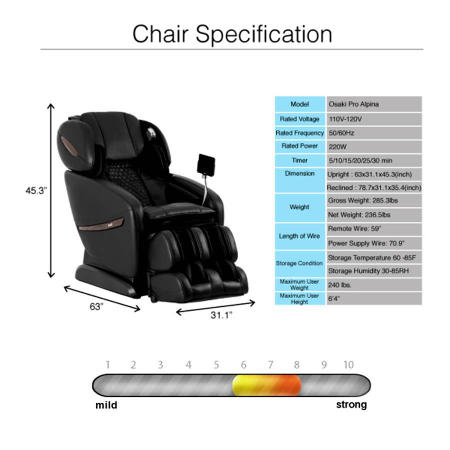 Massage Chair - Osaki OS-Pro Alpina Massage Chair